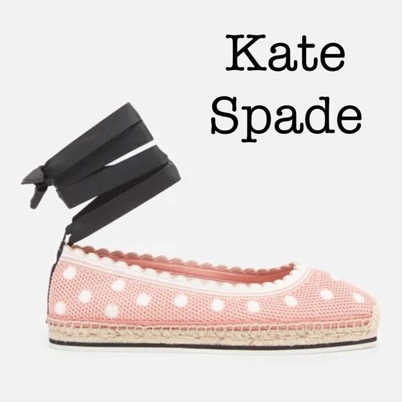 Kate Spade New York | Women's Knottingham Knitted Espadrilles - Flirty Rose | 8 - Picture 2 of 12